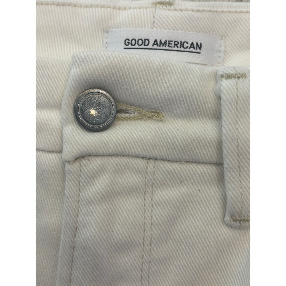 Good American Good Waist Palazzo White Wide Leg Jeans High Rise Size 4/27